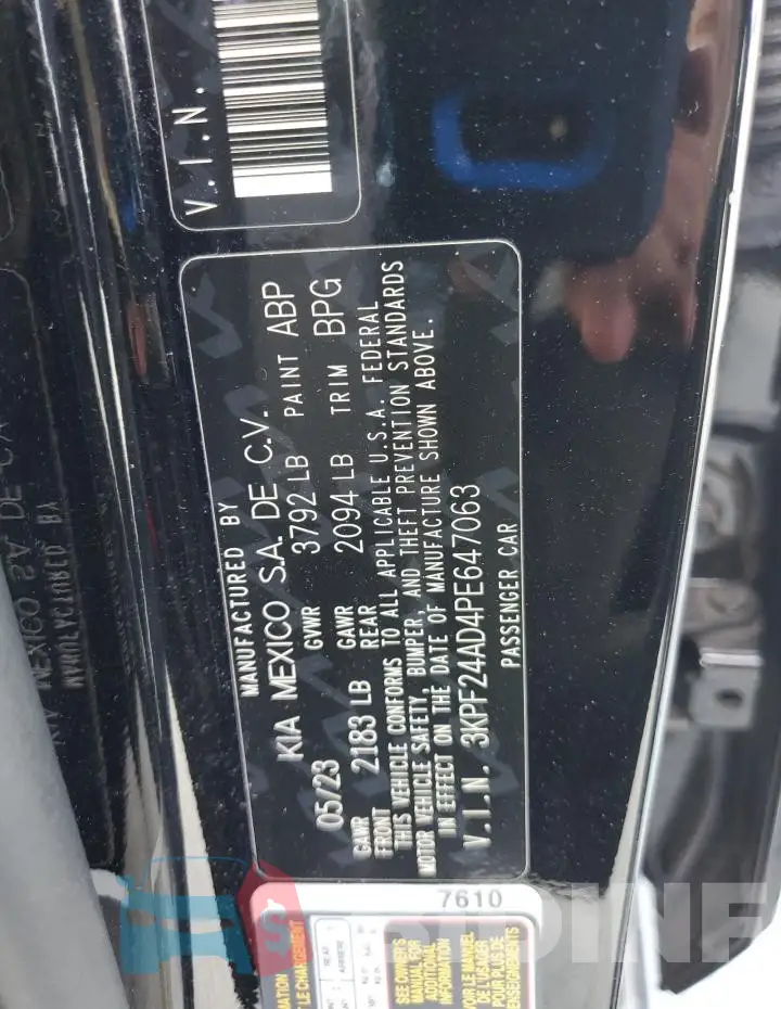 3KPF24AD4PE647063 Photo# 12