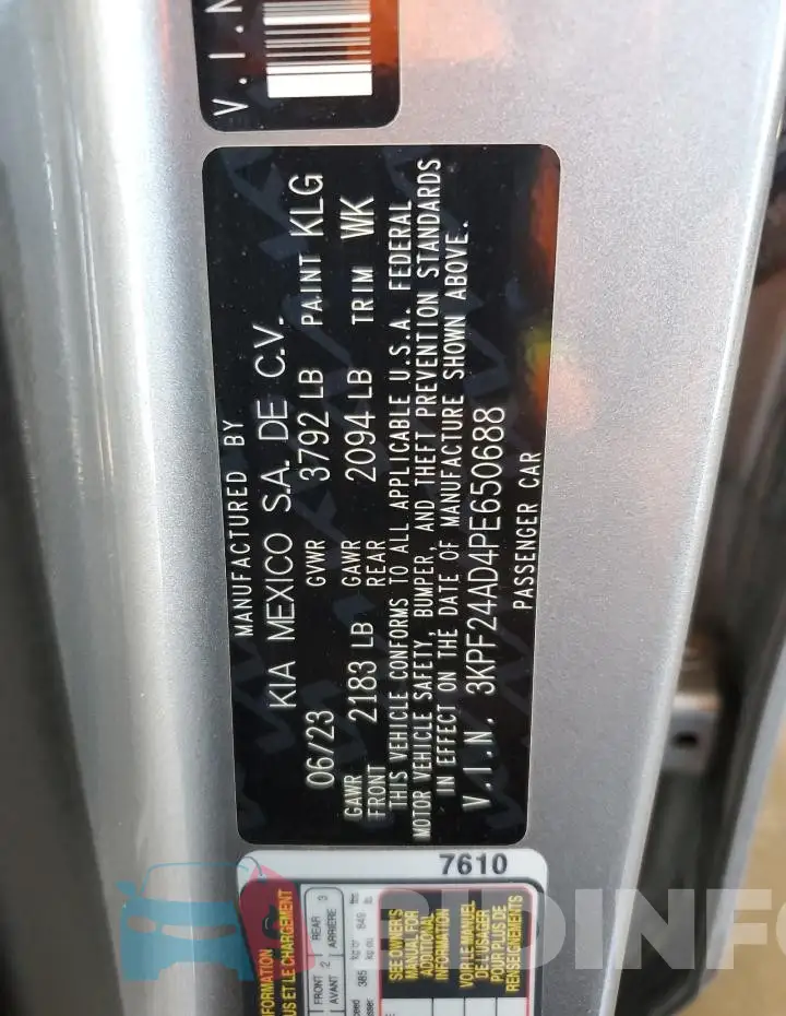 3KPF24AD4PE650688 Photo# 12