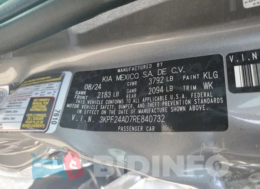 3KPF24AD7RE840732 Photo# 12