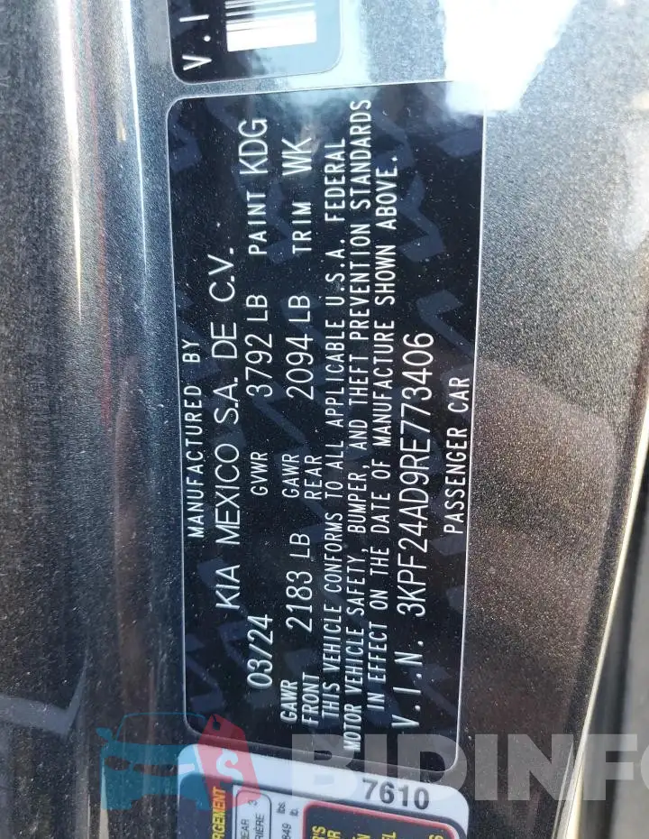 3KPF24AD9RE773406 Photo# 12