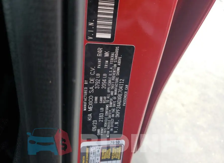 3KPF24ADXRE704112 Photo# 12