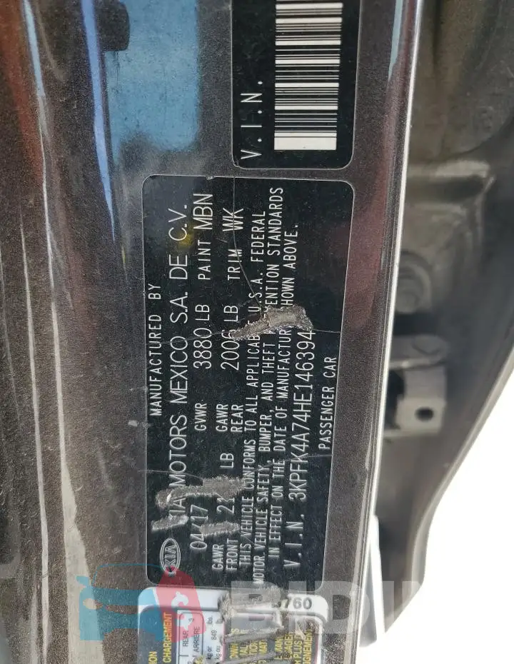 3KPFK4A74HE146394 Photo# 13