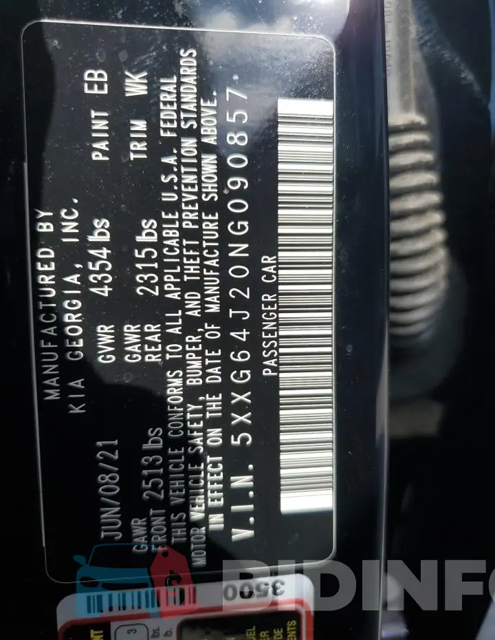 5XXG64J20NG090857 Photo# 12