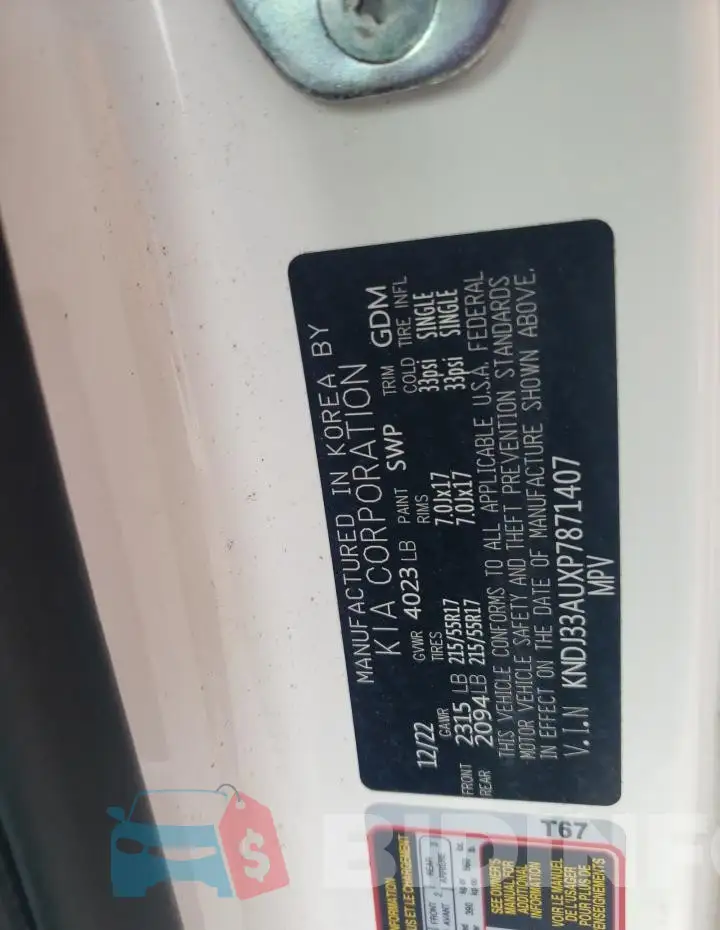 KNDJ33AUXP7871407 Photo# 13