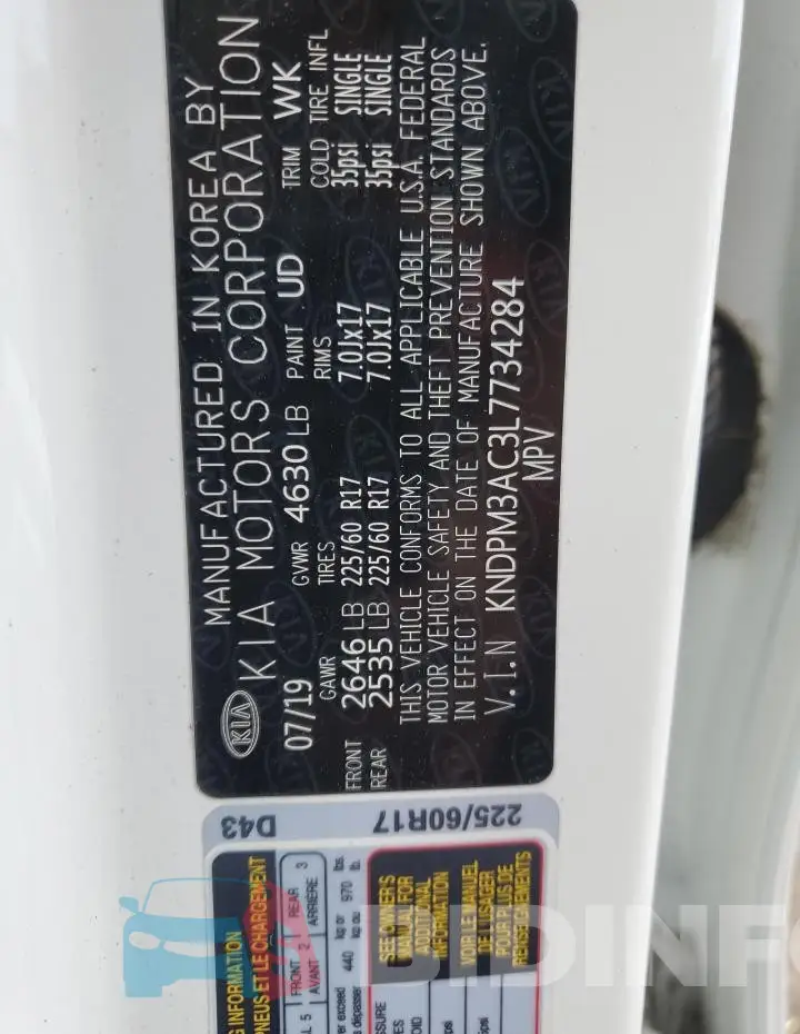 KNDPM3AC3L7734284 Photo# 12