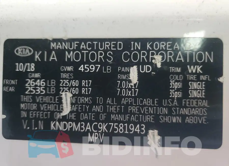 KNDPM3AC9K7581943 Photo# 13