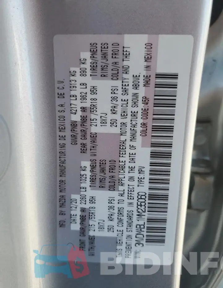 3MVDMABL1MM235060 Photo# 13