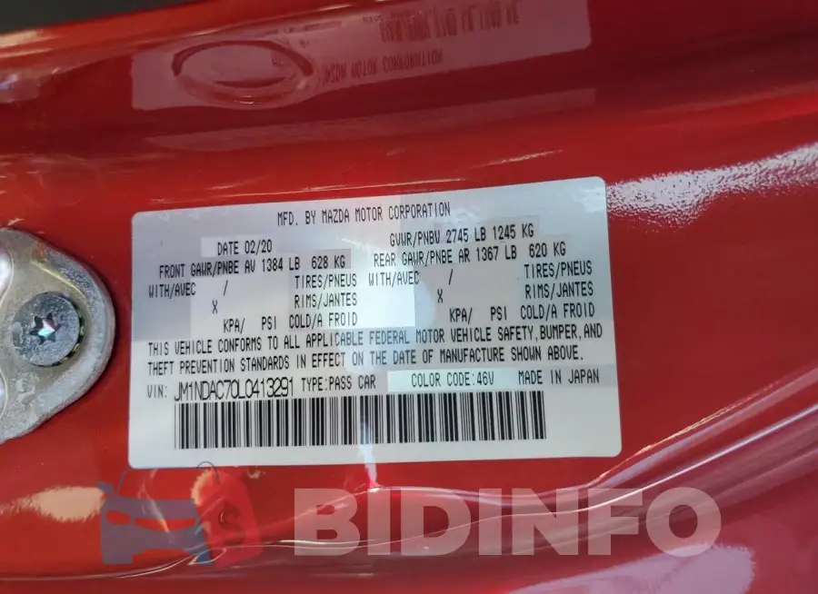 JM1NDAC70L0413291 Photo# 12