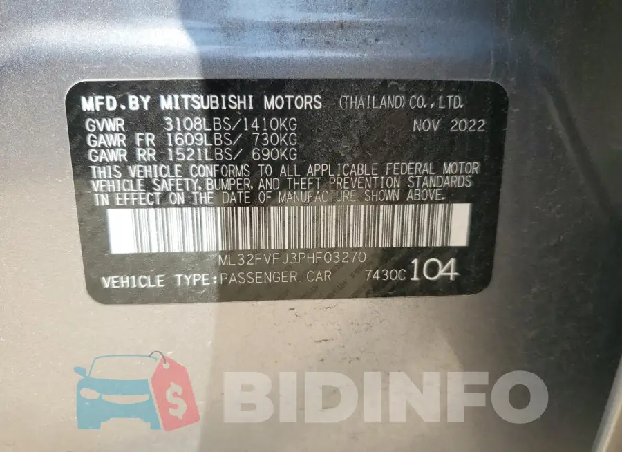 ML32FVFJ3PHF03270 Photo# 12
