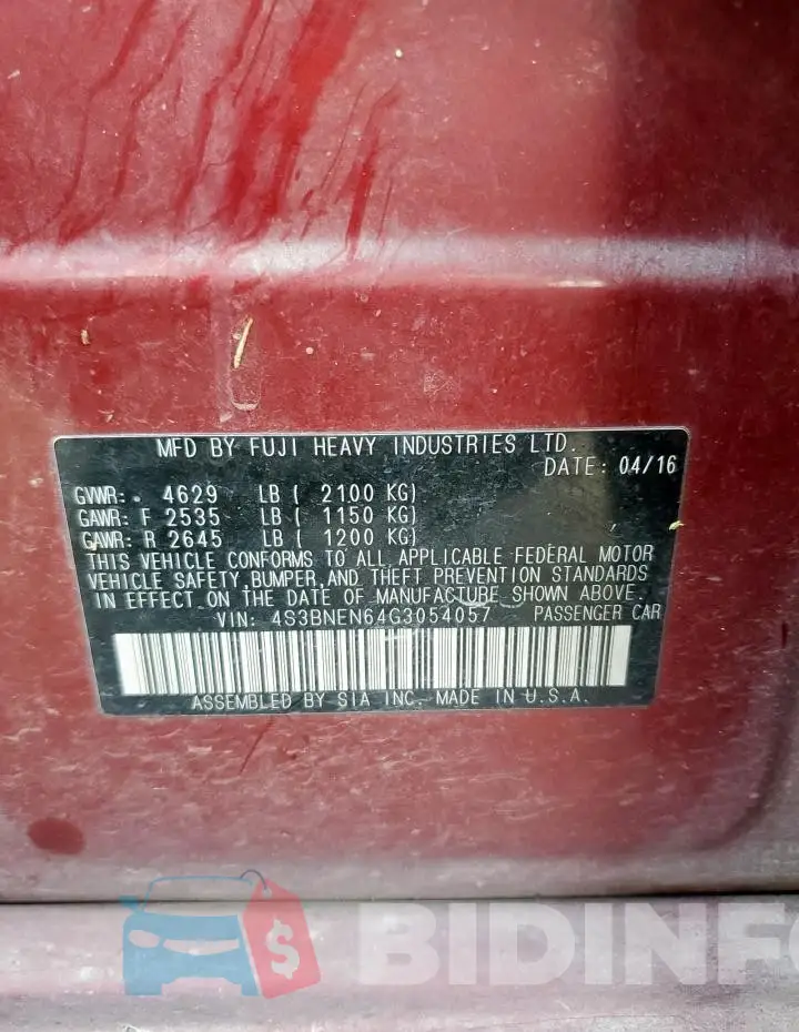 4S3BNEN64G3054057 Photo# 12