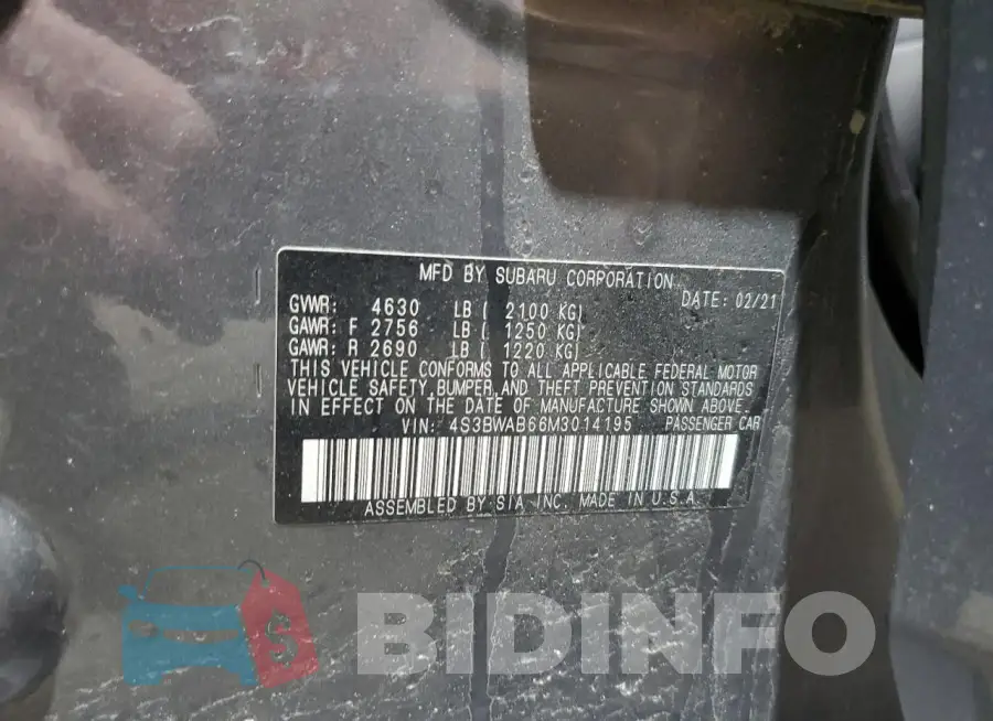 4S3BWAB66M3014195 Photo# 12