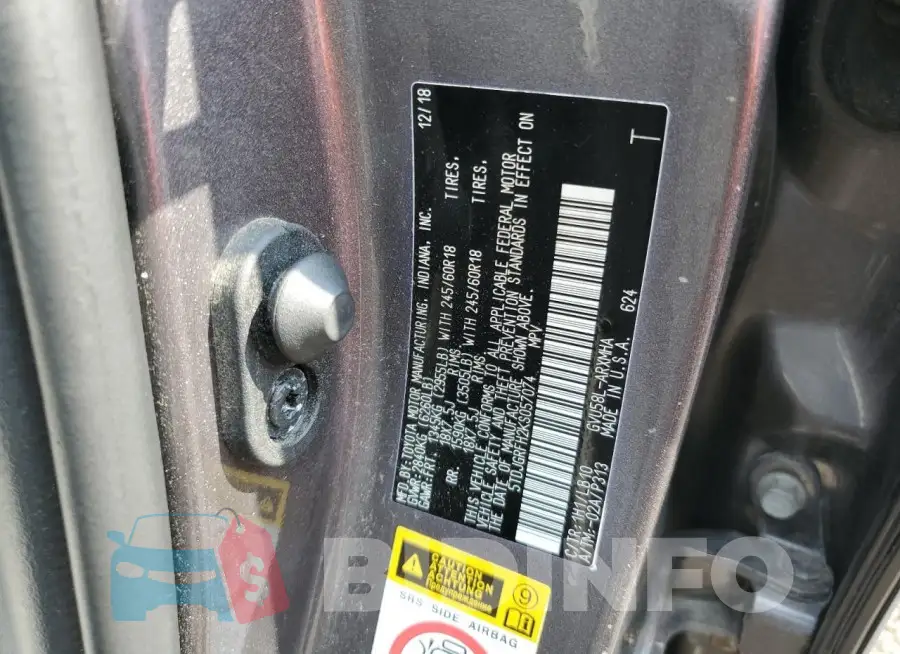 5TDJGRFH2KS057074 Photo# 13