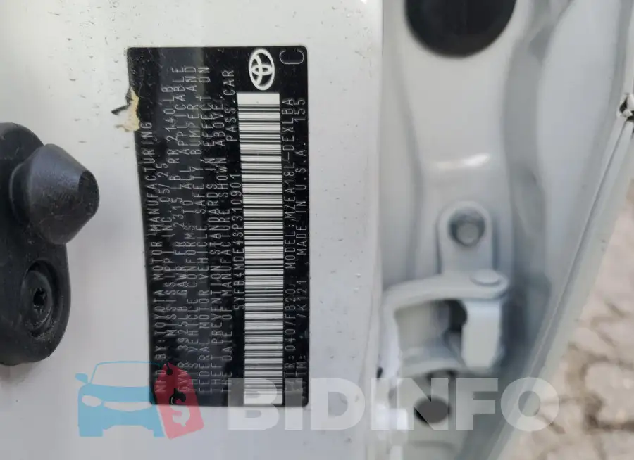 5YFB4MDE4SP310901 Photo# 13