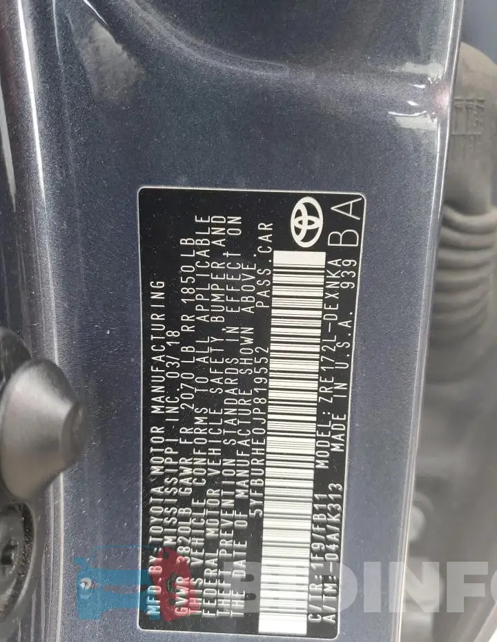 5YFBURHE0JP819552 Photo# 12