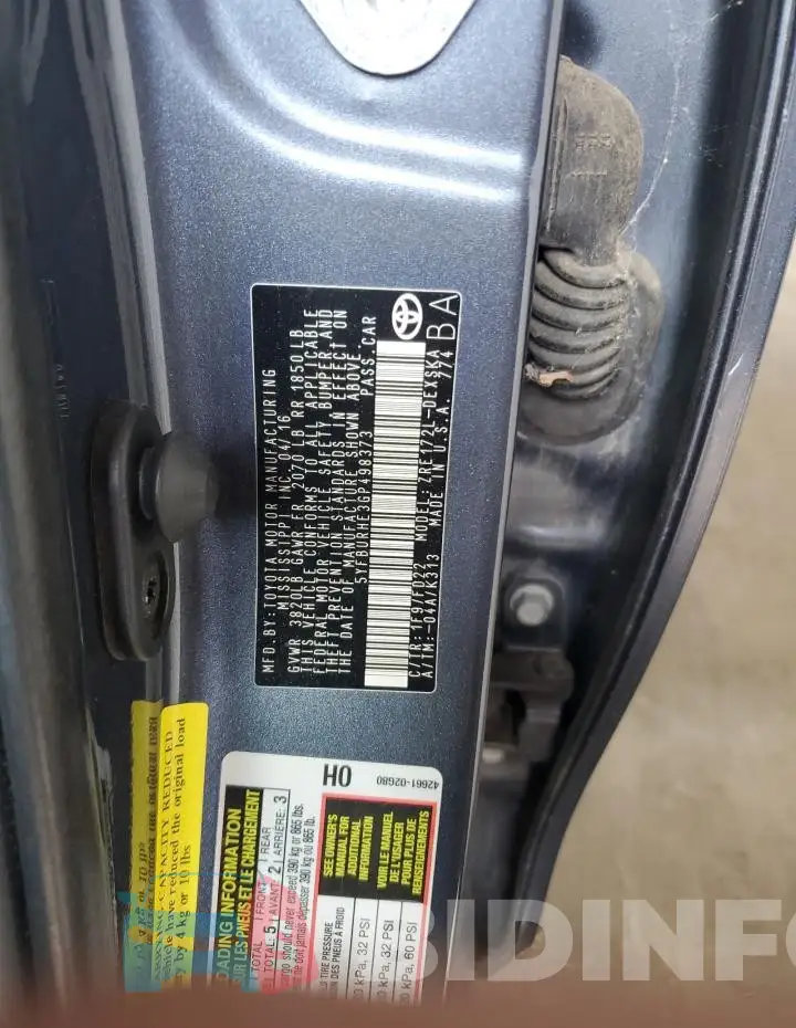 5YFBURHE3GP498373 Photo# 12