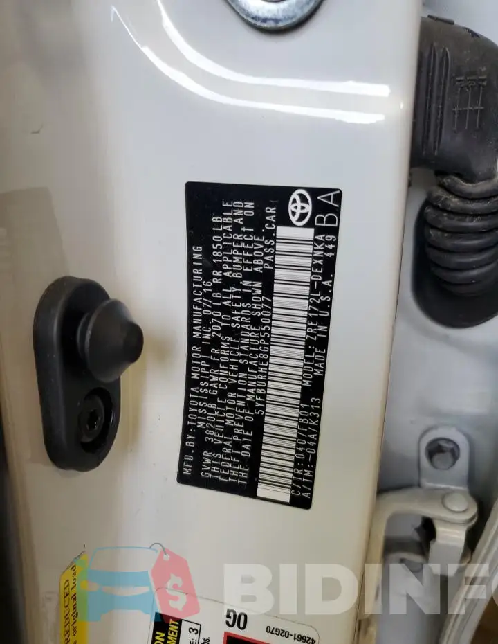 5YFBURHE8GP550077 Photo# 12