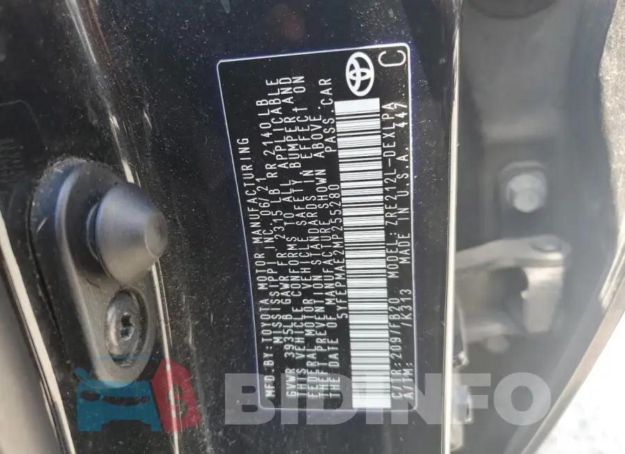 5YFEPMAE2MP255280 Photo# 12