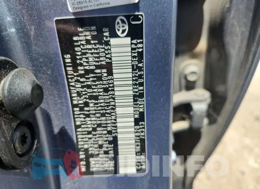 5YFEPMAE7NP281469 Photo# 12