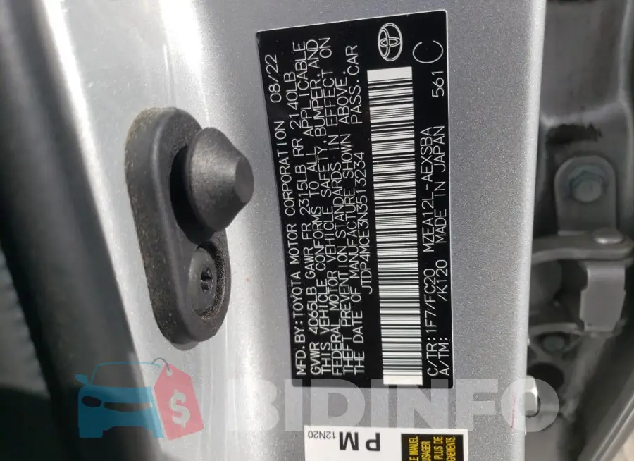 JTDP4MCE3N3513234 Photo# 12