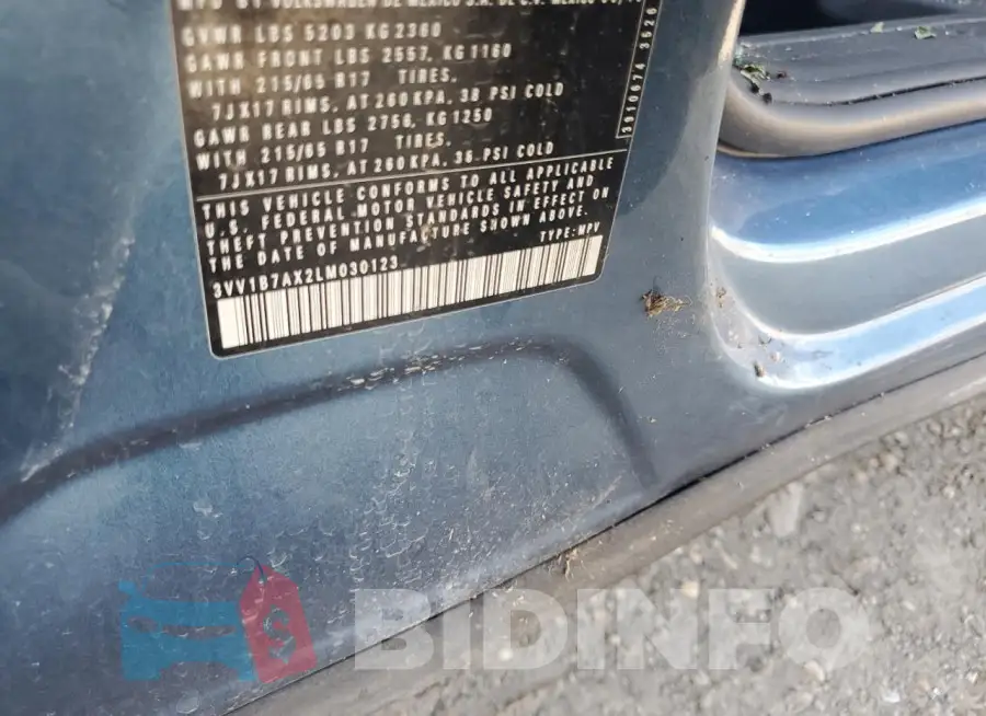 3VV1B7AX2LM030123 Photo# 13
