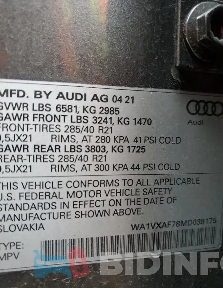 WA1VXAF78MD038175 Photo# 14