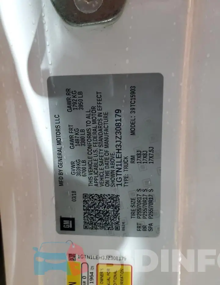 1GTN1LEH3JZ308179 Photo# 12