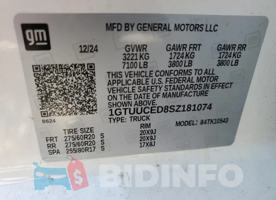 1GTUUCED8SZ181074 Photo# 12