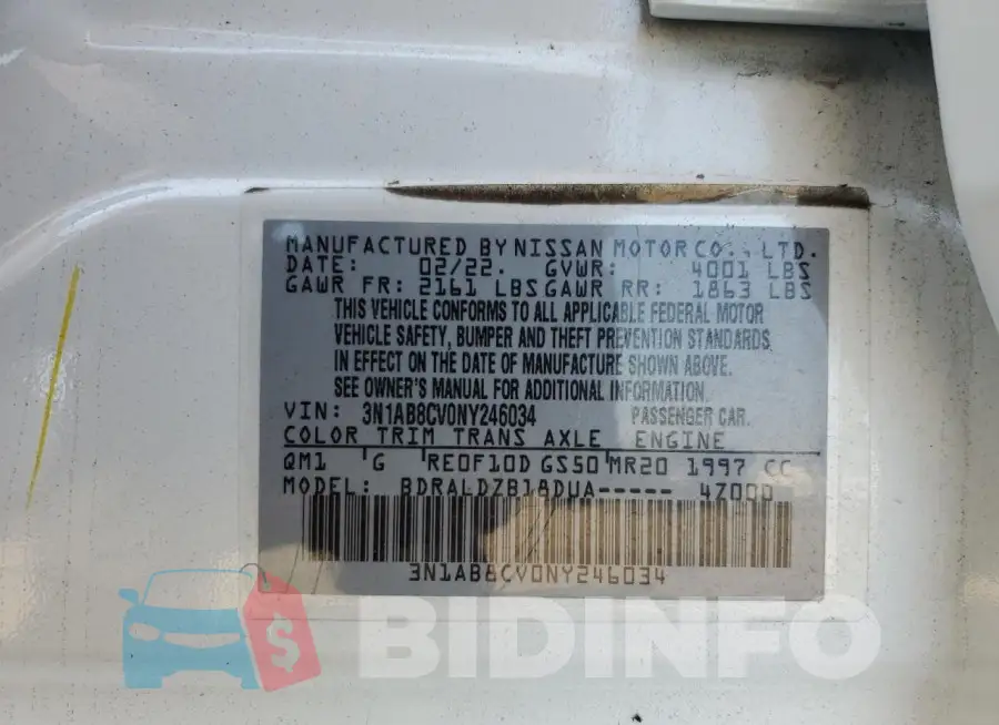 3N1AB8CV0NY246034 Photo# 12