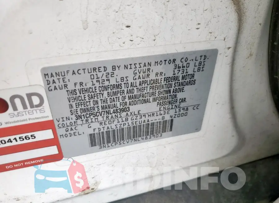 3N1CP5CV7NL483903 Photo# 13