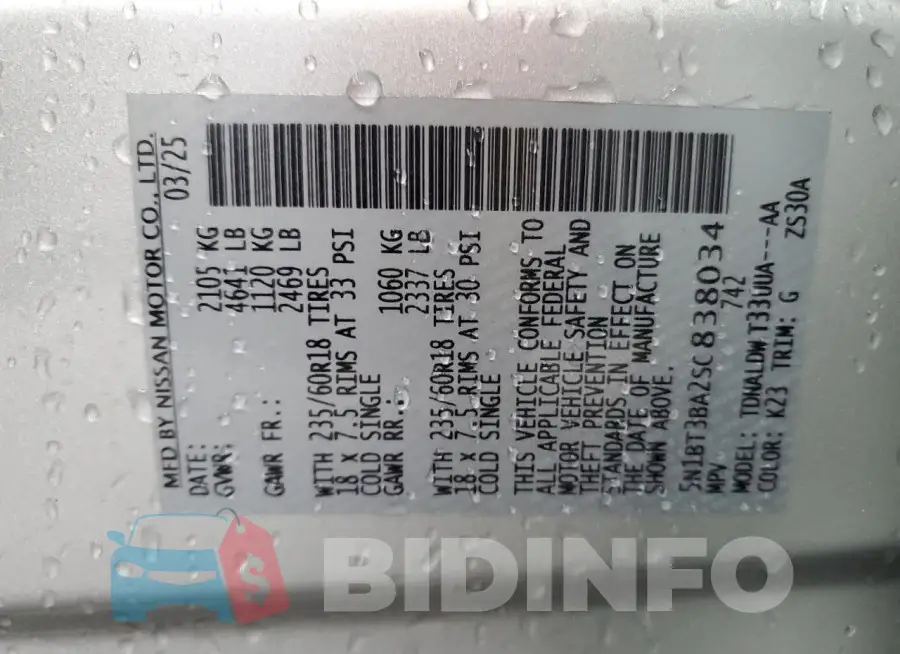 5N1BT3BA2SC838034 Photo# 13