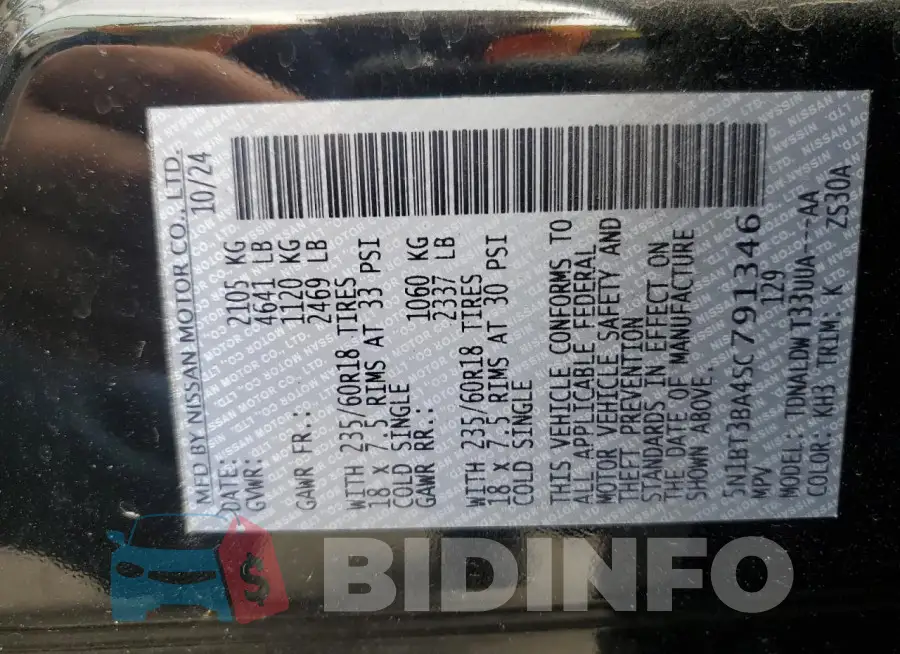 5N1BT3BA4SC791346 Photo# 14