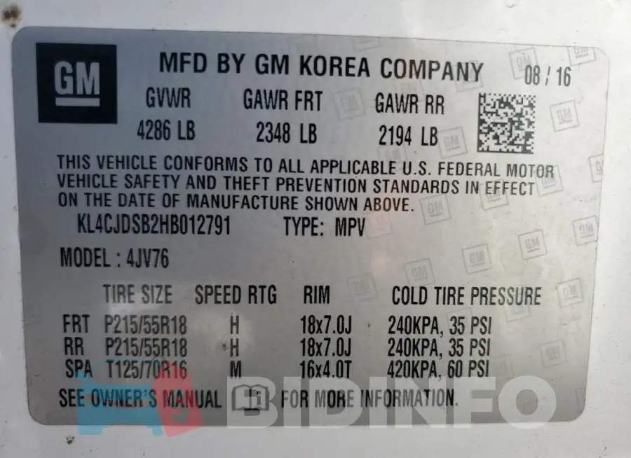 KL4CJDSB2HB012791 Photo# 13