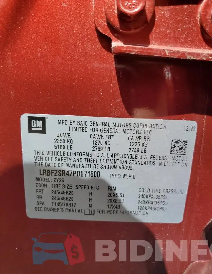LRBFZSR47PD071800 Photo# 13