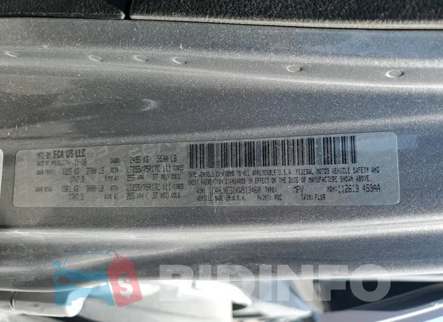 1C4HJXEG2KW513460 Photo# 12