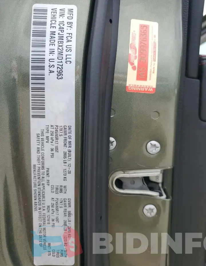 1C4PJMBX2MD172963 Photo# 13