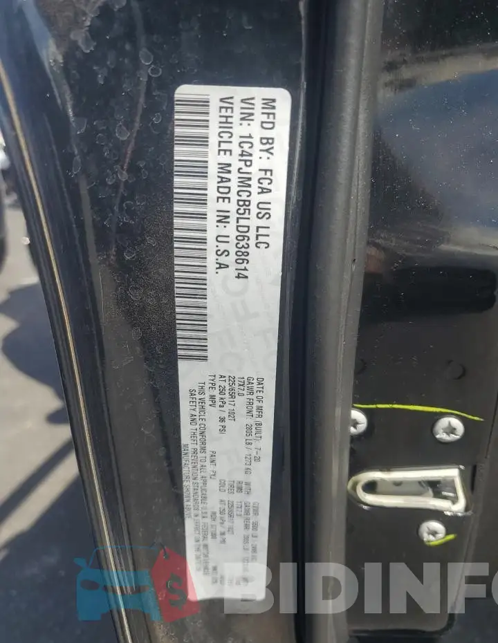 1C4PJMCB5LD638614 Photo# 13