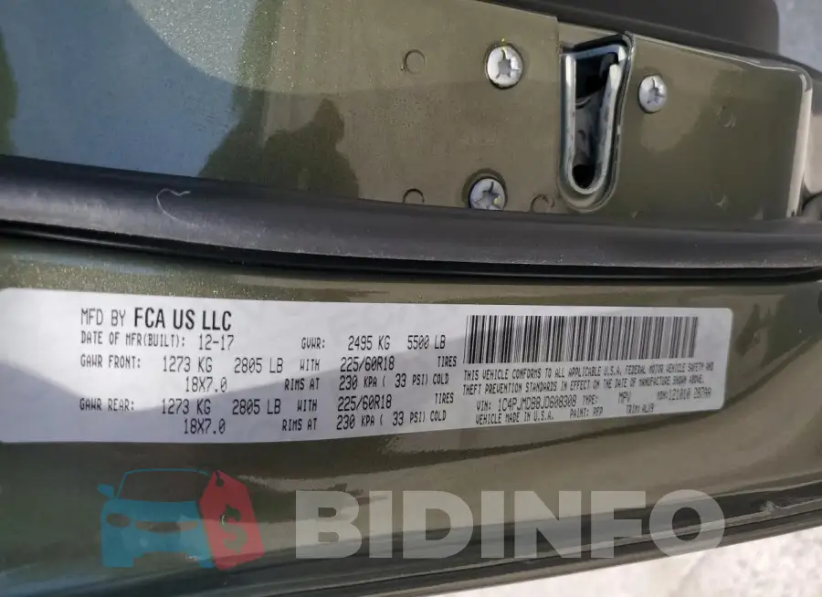 1C4PJMDB8JD608308 Photo# 13