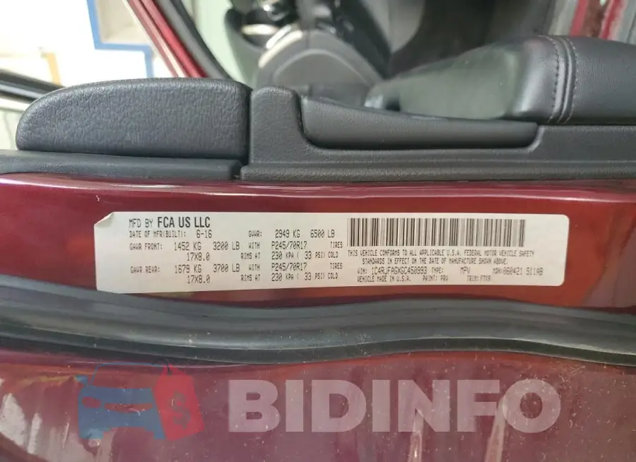 1C4RJFAGXGC450993 Photo# 13