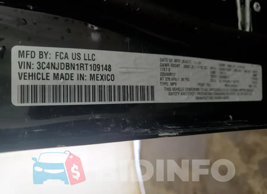 3C4NJDBN1RT109148 Photo# 14