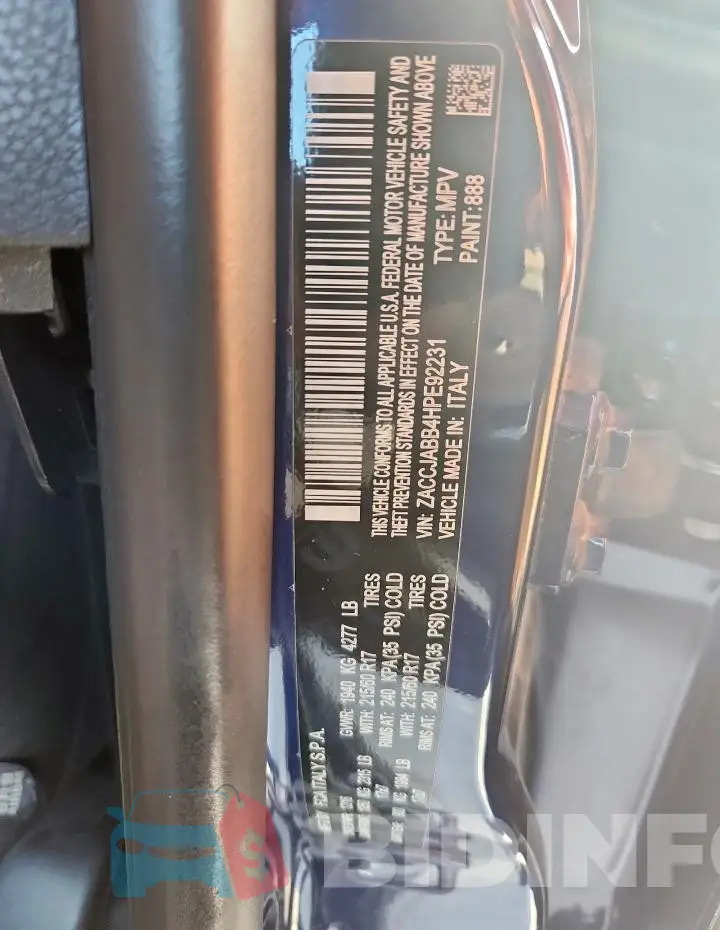 ZACCJABB4HPE92231 Photo# 14