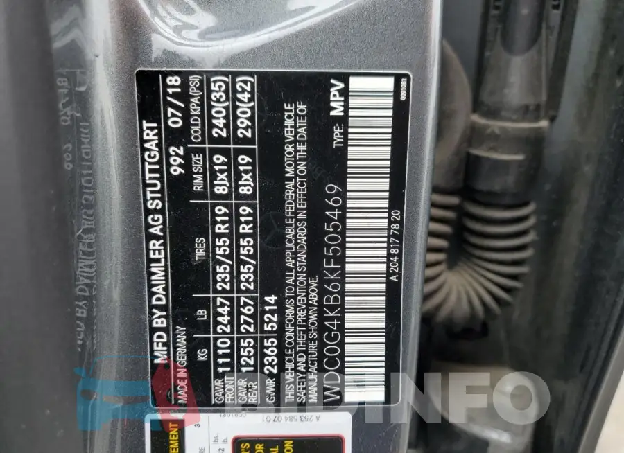 WDC0G4KB6KF505469 Photo# 13