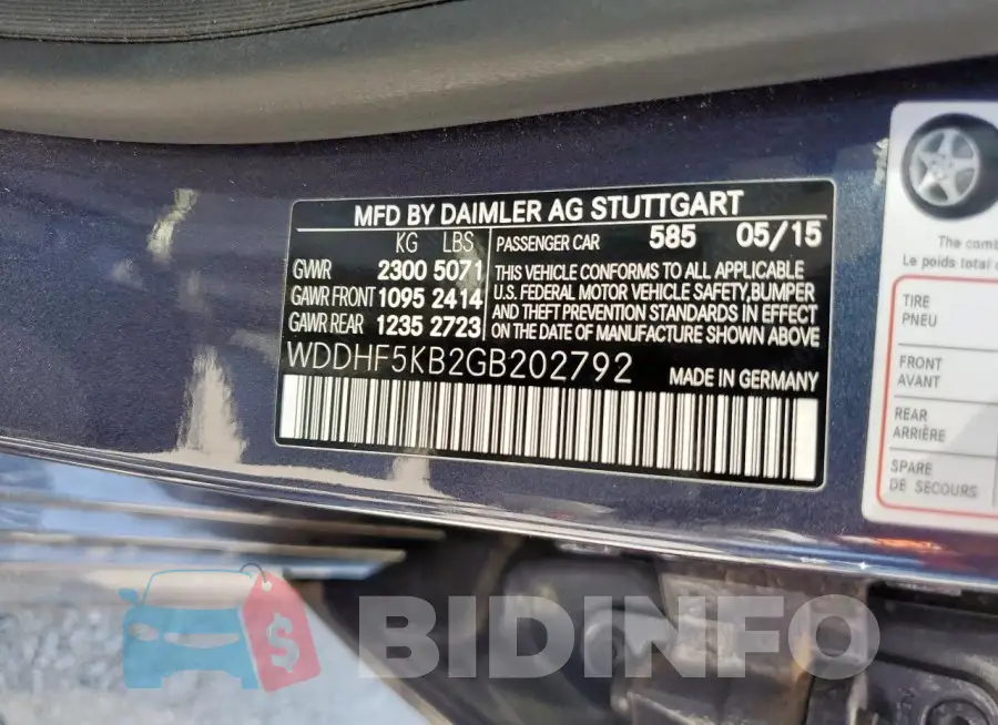 WDDHF5KB2GB202792 Photo# 12