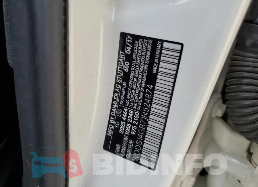 WDDSJ4GB7JN524874 Photo# 12