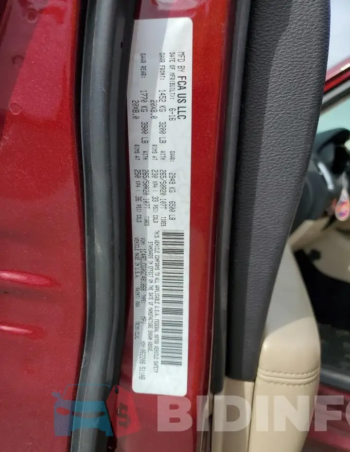 1C4RDJDG0GC481868 Photo# 13