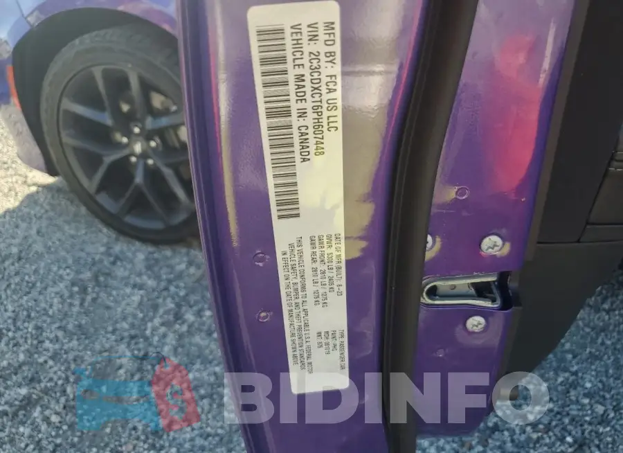 2C3CDXCT6PH607448 Photo# 12