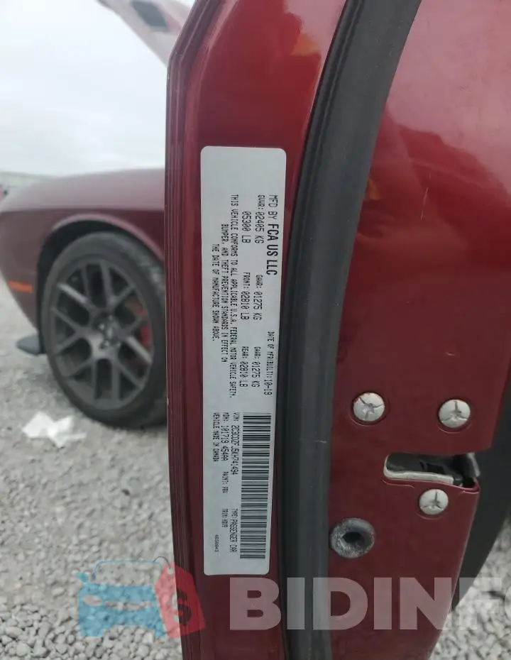 2C3CDZFJ5KH741494 Photo# 12