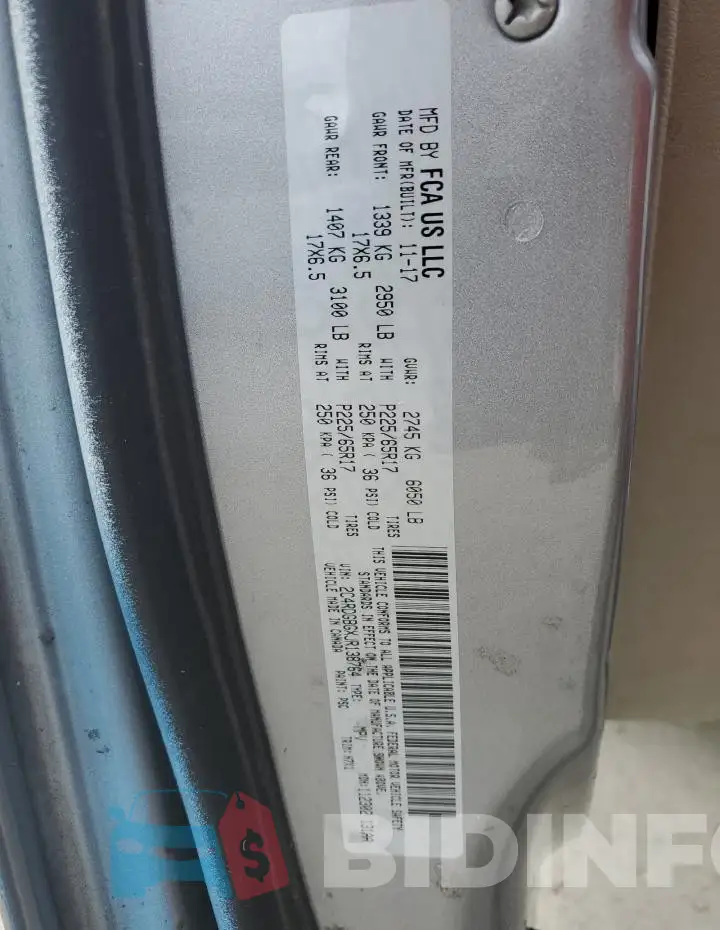 2C4RDGBGXJR138764 Photo# 13