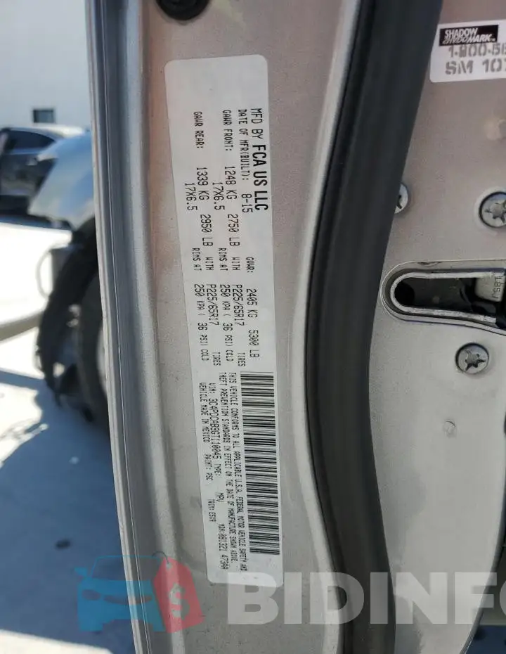 3C4PDCAB9GT110045 Photo# 14