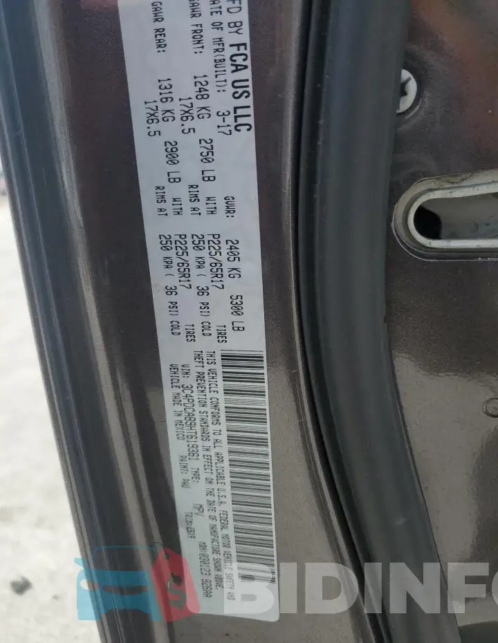 3C4PDCAB9HT619361 Photo# 13