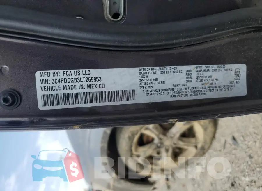 3C4PDCGB3LT269953 Photo# 13